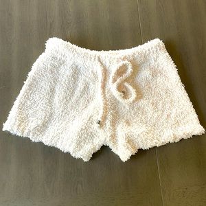 Fuzzy lounge shorts